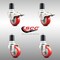 Service Caster 3 Inch 316SS Red Poly Swivel 1-7/8 Inch Expanding Stem Caster Lock Brake, 2PK SS316TTLEX20S314-PPUB-RED-2-S-2-178 - alternate 5